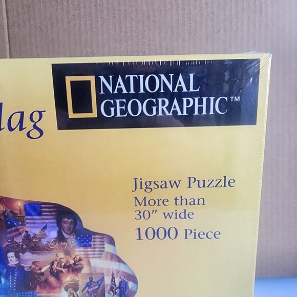 NEW SEALED National Geographic AMERICAN FLAG 1000 Piece Jigsaw Puzzle 30"+ Wide - Picture 3 of 3